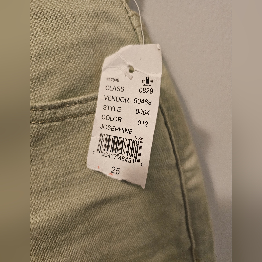 Pacsun Vintage High Rise Denim Jean Beige Shorts Women's Size 25 Nwt — image 2 of 8